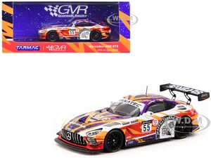 Mercedes-AMG GT3 55 Maximilian Buhk - Maro Engel - Mikael Grenier "GruppeM Racing" "24 Hours of Spa" (2022) "Hobby64" Series 1/64 Diecast Model Car b