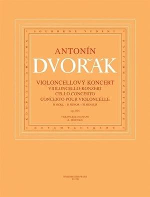 Antonín Dvořák Koncert pro violoncello a orchestr h moll op. 104 Nuty