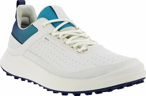 Ecco Core Mens Golf Shoes White/Blue Depths/Caribbean 40 Calzado de golf para hombres