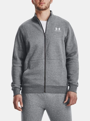 Under Armour Bunda UA Essential Flc Track Jkt-GRY - Pánské