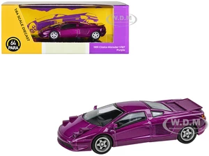 1991 Cizeta V16T Purple Metallic 1/64 Diecast Model Car by Paragon Models