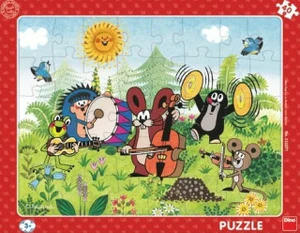 Deskové puzzle Krtek a kapela 40 dílků