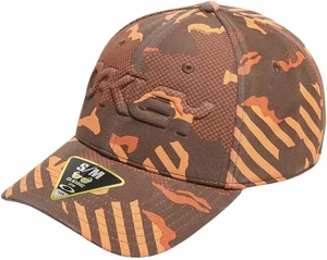 Oakley 6 Panel Stretch Hat Embossed Orange Stripe/Grip Camo L/XL Șapcă