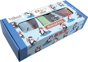 Bellinda 
CRAZY SOCKS BOX - Darčeková krabička zábavných crazy ponožiek 4 páry - žltá