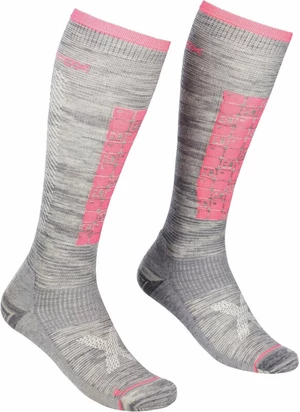 Ortovox Ski Compression Long Socks W Nuanțe de gri 39-41 Șosete schi