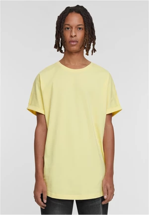 Pánské tričko Long Shaped Turnup Tee - žluté