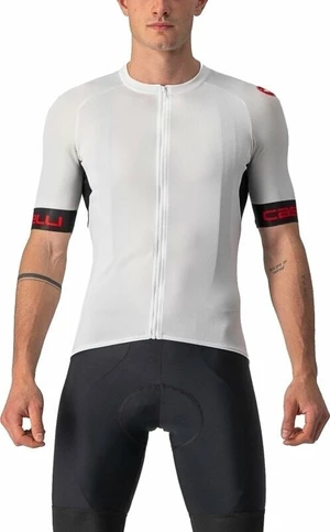 Castelli Entrata VI Maillot Ivory/Light Black/Red XL