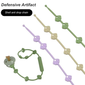 Anti-lost Silicone Pacifier Chain Multi-purpose Baby Items Lanyard Baby Teether Chain Silicone Molar Chain Baby Accessories
