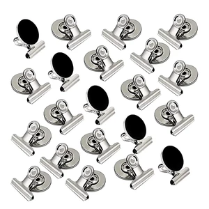 NEW-20 Pack Magnetic Clips,Scratch-Free Refrigerator Strong Magnet Clips,Binder Clips Paper Clamps,Whiteboard Magnets Clips