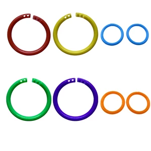 10pieces Connect Loose Objects Together With Loose Leaf Binder Rings - Flexible Plastic Rings For Cards
