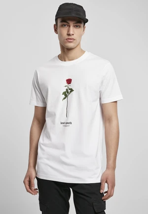 White T-shirt Lost Youth Rose Tee