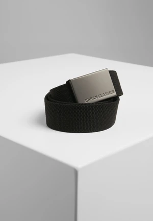 Canvas belts black