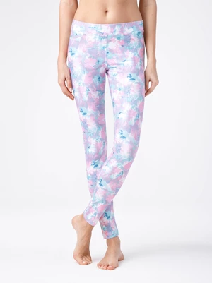 Conte Woman's Leggings Pink-White