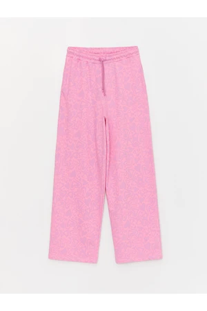 LC Waikiki Women's Elastic Waist Patterned Sweatpants Mother and Daughter Combination