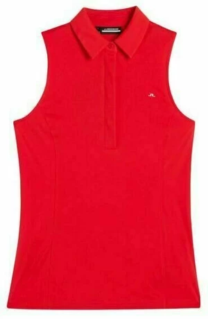 J.Lindeberg Dena Sleeveless Golf Top Fiery Red S Camiseta polo