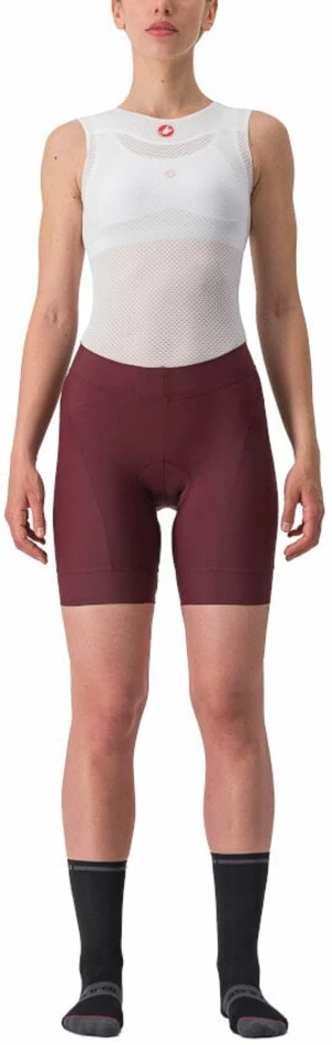 Castelli Prima W Short Deep Bordeaux/Persian Red XS Șort / pantalon ciclism