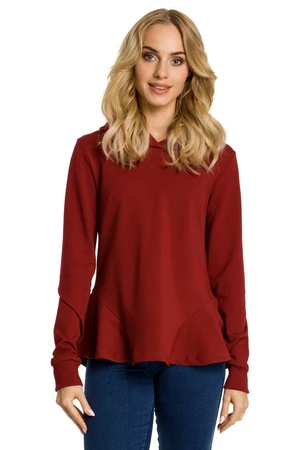 Made Of Emotion Woman's Sweatshirt M345 Maroon