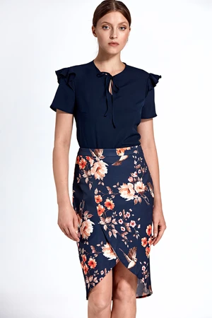 Colett Woman's Skirt Csp06 Pattern Navy Blue