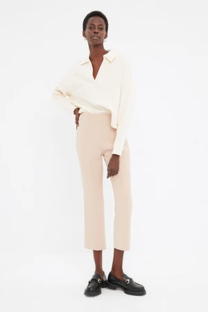 Trendyol Stone High Waist Trousers