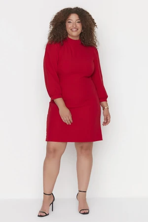 Trendyol Curve Red Woven Dress