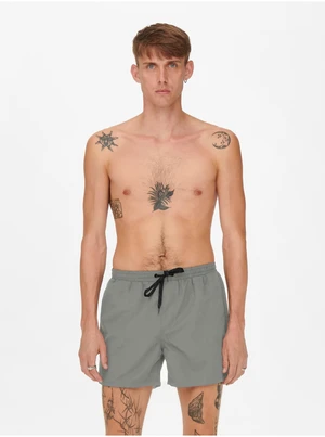 Grey Mens Swimwear ONLY & SONS Ted - Men