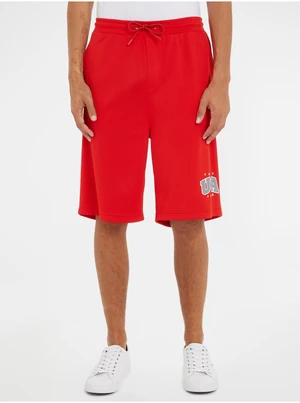 Red Men Shorts Tommy Jeans Modern Sport - Men