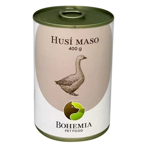 BOHEMIA PET FOOD Konzerva husí maso ve vlastní šťávě pro psy 400 g