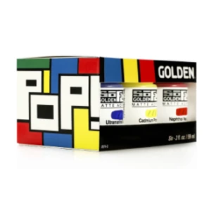 Sada akrylových barev Golden SoFlat Pop set 6x59ml