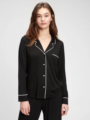Čierna dámska pyžamová košeľa GAP