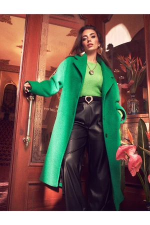 Koton Rachel Araz X - Leather Look Cargo Pants with Pockets