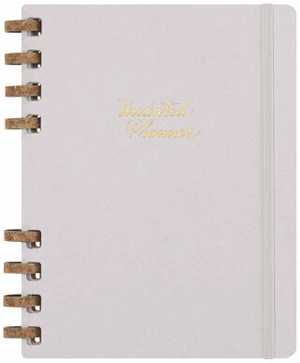 Moleskine Spirálový plánovací zápisník nedatovaný tvrdý šedý XL