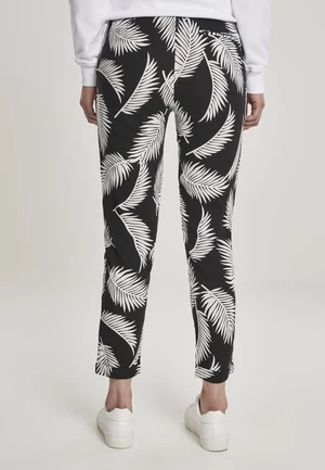 AOP women's trousers with elastic waistband at the front
