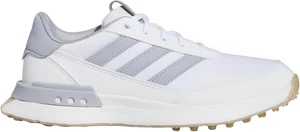 Adidas S2G Spikeless 24 Junior Golf Shoes White/Halo Silver/Gum 34