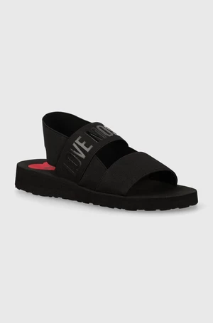 Sandále Love Moschino dámske, čierna farba, JA16033G0IJN7000