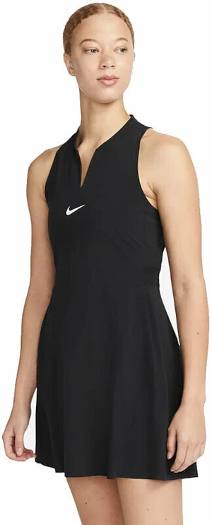 Nike Dri-Fit Advantage Womens Tennis Dress Black/White L