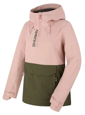 Husky  Nabbi L lt. pink/khaki, XXL Dámska outdoorová bunda