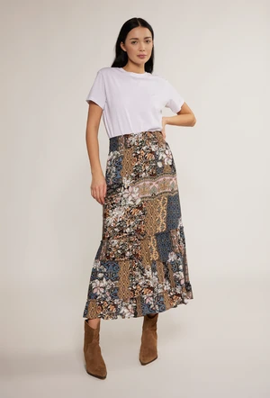MONNARI Woman's Midi Skirts Fabric Cargo Pants Multi Black