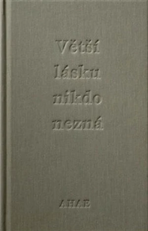 Větší lásku nikdo nezná - Milan Knížák, Ahae