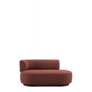 K-Wait Chaise lounge  Bouclé levá područka cihlově červená Kartell