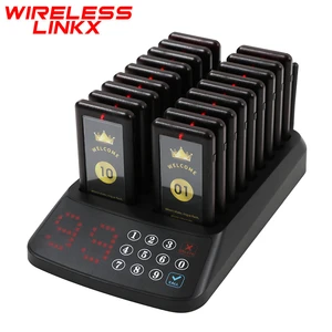Wirelesslinkx Restaurant Pager Keep Social Distance Wireless Paging System For Coffee Dessert Shop Hospital Clinic Food Court
