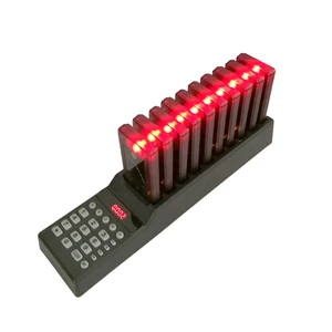 999 Channel Restaurant Vibrator Wireless Calling Buzzer 10pcs Call Coaster Pager Restaurant Equipments