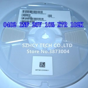 10000Pcs 0402 1NF 25V 10% X7R 0402 102K GRM155R71H102KA01D New and origianl