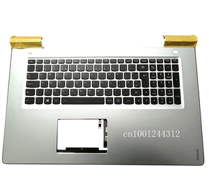New Original For ideapad 700-17 700-17ISK laptop UK Palmrest Upper Case Keyboard Bezel Cover Silver 5CB0K93620