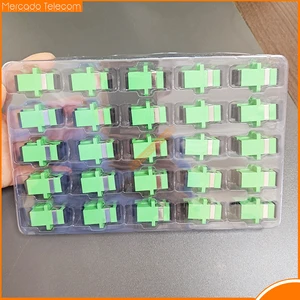 50/100/200/1000PCS SC APC Simplex single-mode Fiber optic Adapter SC Optical fiber coupler SC APC Fiber flange SC connector