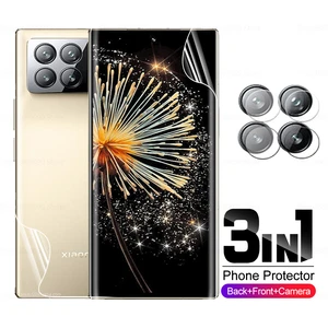 3in1 Camera Lens Protector Hydrogel Film On For Xiaomi Mix Fold 3 Not Glass Xiomi MixFold 3 Fold3 MixFold3 Screen Protector Film
