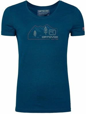 Ortovox 140 Cool Vintage Badge T-Shirt W Petrol Blue L T-shirt outdoor