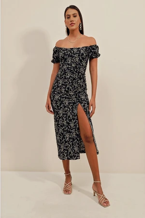 Bigdart Slit Knitted Summer Dress