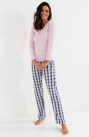 Cana 219 Dámské pyžamo XL růžová-šedá