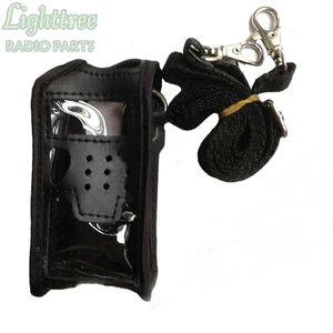 5X Leather Holster Casing For Baofeng UV-5R UV-5RA UV-5RC TH-F8 With Shoulder Strap