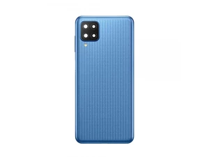 Zadní kryt baterie s čočkami a rámečkem pro Samsung Galaxy M12, blue (OEM)